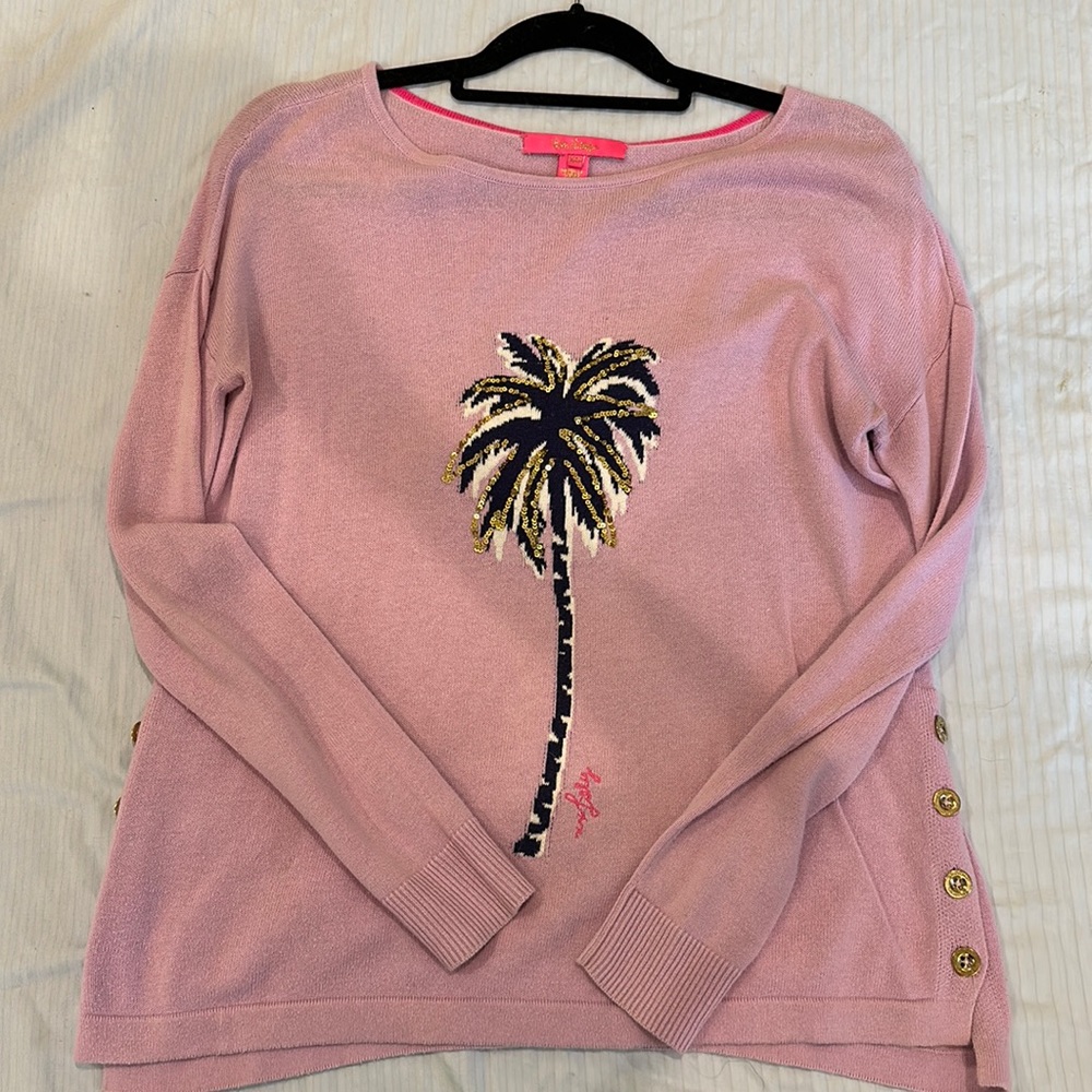 Lilly Pulitzer palm tree sweater